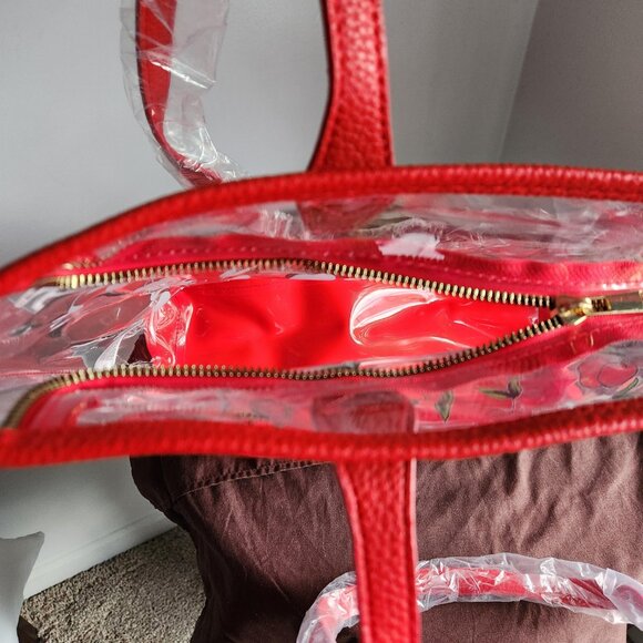 Ed Hardy Clear, Large Two Sided Cherry Print Tote, NWT - Picture 9 of 10